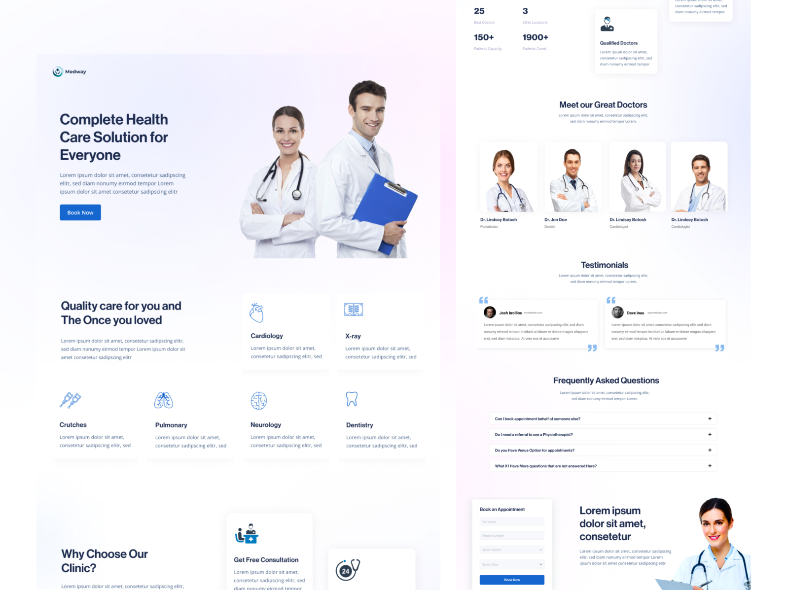 Health care website UI Design by Najmul Hasan Rifat | Senior UI/UX ...