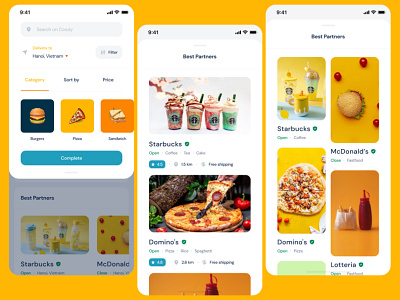 Food Delivery App Design