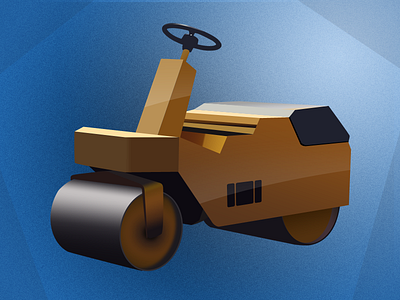 Steamroller art illustration steam roller vector