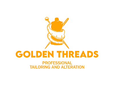Golden Threads branding design graphic design illustration logo
