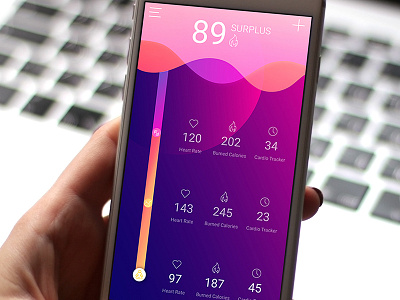 Fitness App - UI/UX/Visuals analytics app design fitness healthtracking illustration illustrator mobile photoshop tracking ui visuals