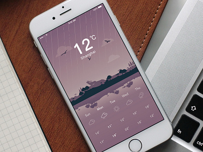 Weather app - UI/UX/Visuals app design illustration illustrator mobile photoshop tracking ui visuals weather weatherapp weathertracking
