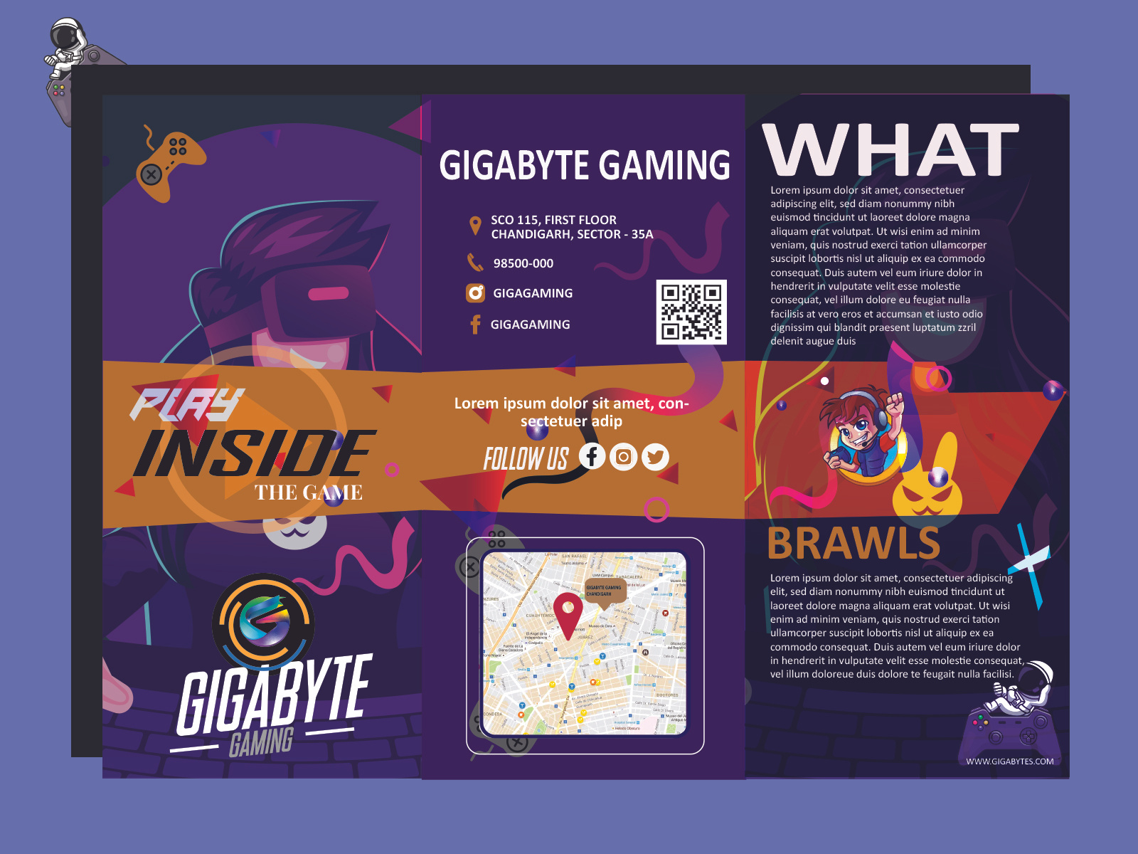 Gaming Brochures by Nisha on Dribbble