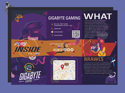 Gaming Brochures branding graphic design illustration ui vector