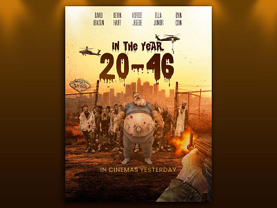 Zombie Apocalypse Movie Poster animation graphic design illustration movie posters photoshop