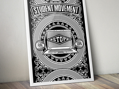 Student Movement: old project, new mockup activism college fairey frame mockup newspaper obey poster soap