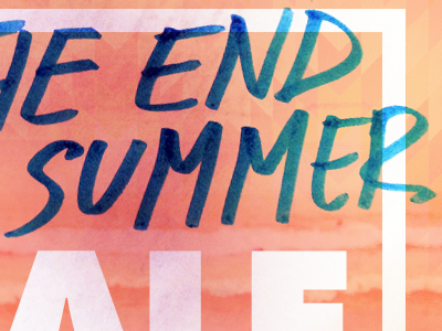 End of Summer Sale ad campaign relevant sale