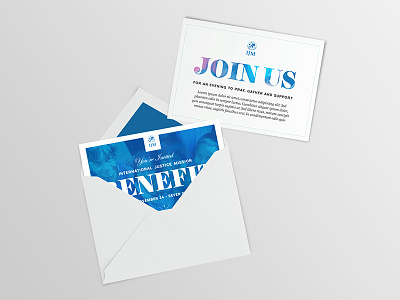 Benefit Invitation benefit design envelope foil ijm invitation