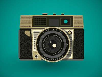 Optima II camera texture vintage