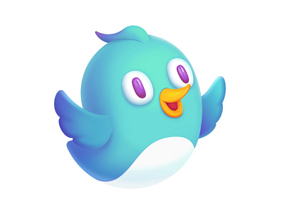 Bird design icon logo spark