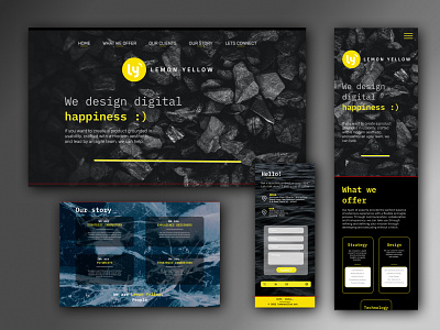lemon yellow figma home page lemon yellow redesign ui ux webdesign