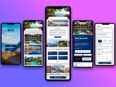 hotel booking application application atg figma home page hotel booking hotel booking app login page mobile app search bar ui ux