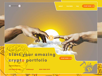 Mervaris Crypto Web Landing Page 3d animation branding crypto design favori followme galery graphic design illustration landing logo motion graphics page ui ux vector web yes