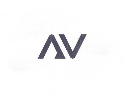 AV logo a andreabusnelli av font gray lettering logo triangle v