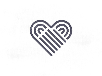 A&S Logo Design digital finger heart innovative logo love red smart tech touch