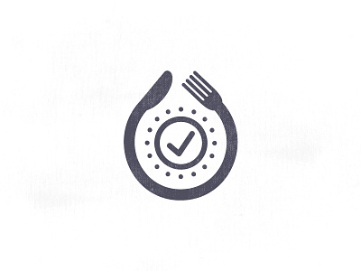 Lunch Time logo app break delivery icon logo lunch smart time