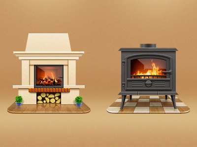 Fireplace beige black fireplaces floor furnace oven