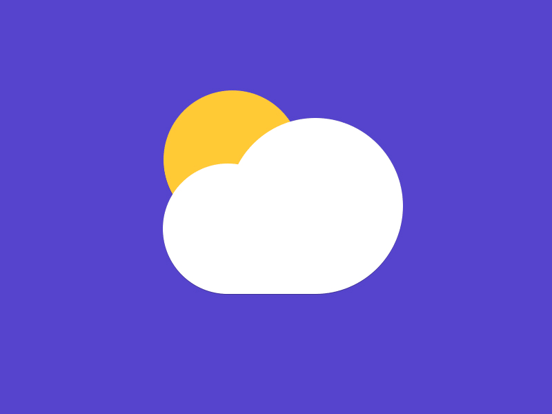 (GIF) Sunny Progress Bar animated animation cloud flat gif loader loading progress bar spinner sun weather yellow