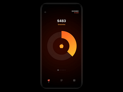 Monobank PFM analytics animation app banking dashboard finance fintech ios monobank payments pfm pie chart product design spending statistics