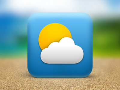 xmeteo cloud icon sand sky sun weather