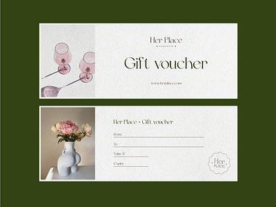 Gift voucher homeware brand