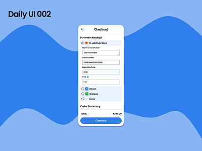Daily UI 002 Credit Card Checkout