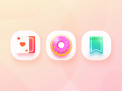 Icon explorations candy design gradient gradient design gradient icon icon icon design icon set iconography icons