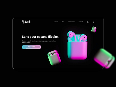 Sanfil design ui web webpage website