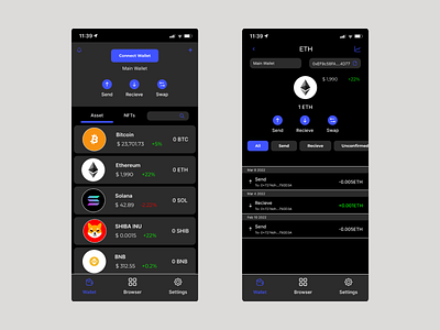 Wallet screens app branding design graphic design ui ux