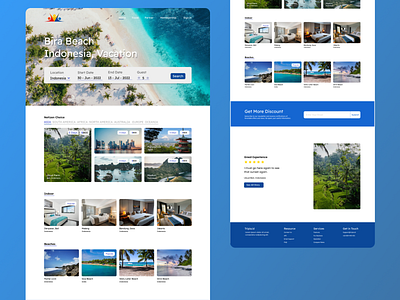 Travel Website Landing Page