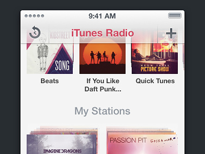iTunes Radio ios music oh here we go rebound