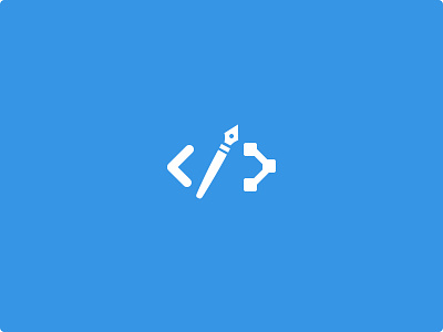 Designer / Developer Logo v2 branding designer developer glyph logo