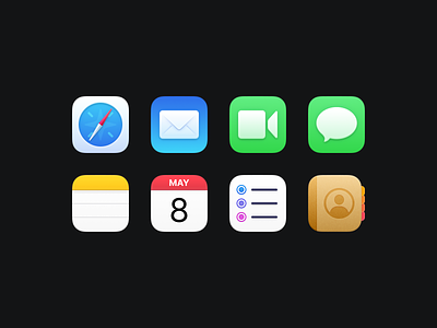 Bondi Icons (Part One) app apple download figma freebie icon icon set icons illustration macos macosx