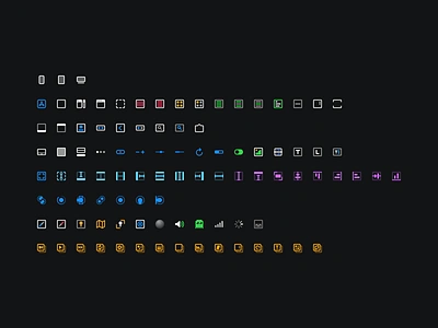 Reveal Outline Icons app app icon apple design glyphs icon icons illustration macos macos 11 macos big sur pictograph rebound reveal sf symbols sketch symbol ui