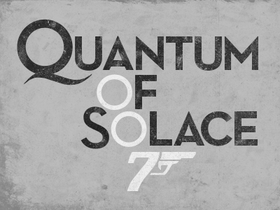 Quantum Of Redrawn 007 album cover itunes james bond lettering texture