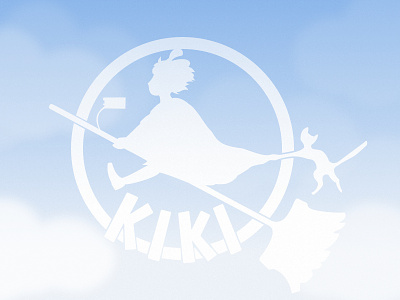 Kiki's Delivery Service ghibli kiki logo miyazaki recreation vector