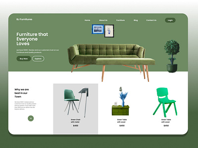 Furniture App branding ui