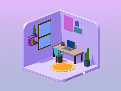 Experimenting with Spline 3D: Office Room