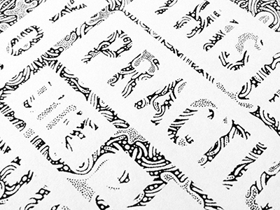 bits detail illustration lettering pattern type typography