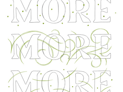 More More More design hand lettering illustration lettering type type design typography