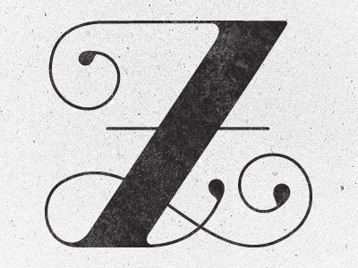Z lettering typography