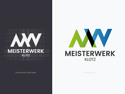 Meisterwerk Logo geometry icon identity logo simple