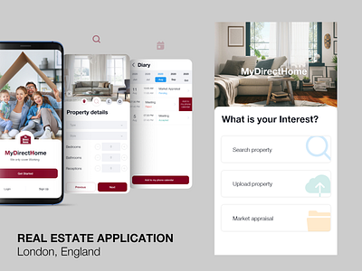 REAL ESTATE APPLICATION android app application design ios mobileapp real estate ui ux uxdesign