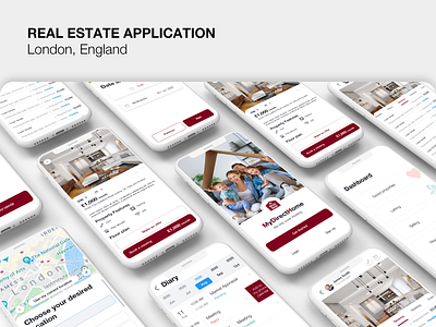 REAL ESTATE APPLICATION android app appdesign application design figma ios mobileapp real estate ui ux xd