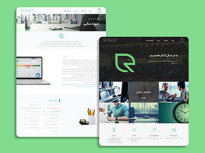 Rayvarz software engineering company design finance green site softw ui user experience user interface ux webdesign website xd
