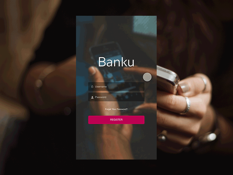Banku - Mobile bank account app bank experience gif interaction interface mobile prototype ui user ux web