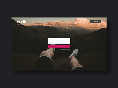 Walk app. Explore the world together. app creative experience interaction interface mobile prototype travel ui user ux web