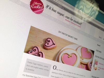 UhmmmCookies! blog design blog ui web