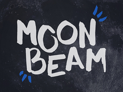 M O O N B E A M brush eclipse font letter lettering luna moon space tomboy