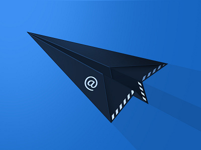 Email email landing page message paper plane